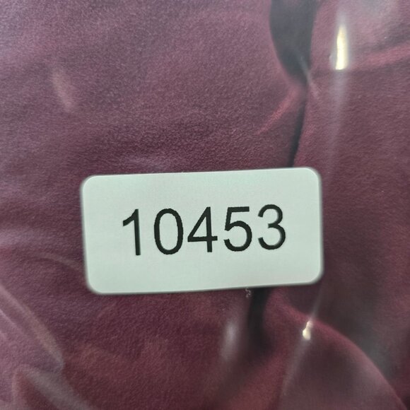 Womens Catherines Burgundy Shirt Button Up Long Sleeve 100% Polyester Size 4X - Picture 7 of 7